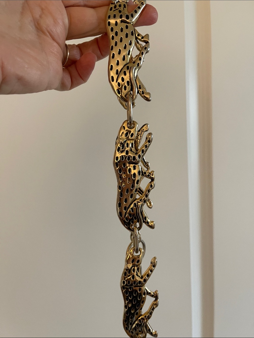 Gold panther leopard chain Link belt - Picture 9 of 9